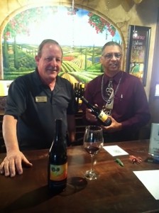 Buzz Olson and Letoyant Metoyor show off their new Letoyant Creole Syrah