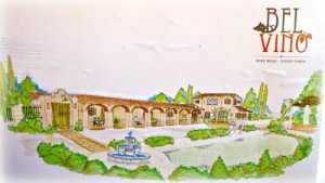 Artist rendering of newly remodeled Bel Vino Tasting Room in Temecula, CA